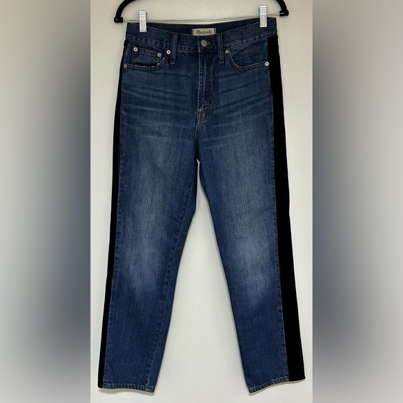 Madewell The Perfect Vintage Jean Velvet Tux Stripe Edition Size 27 - Picture 4 of 11